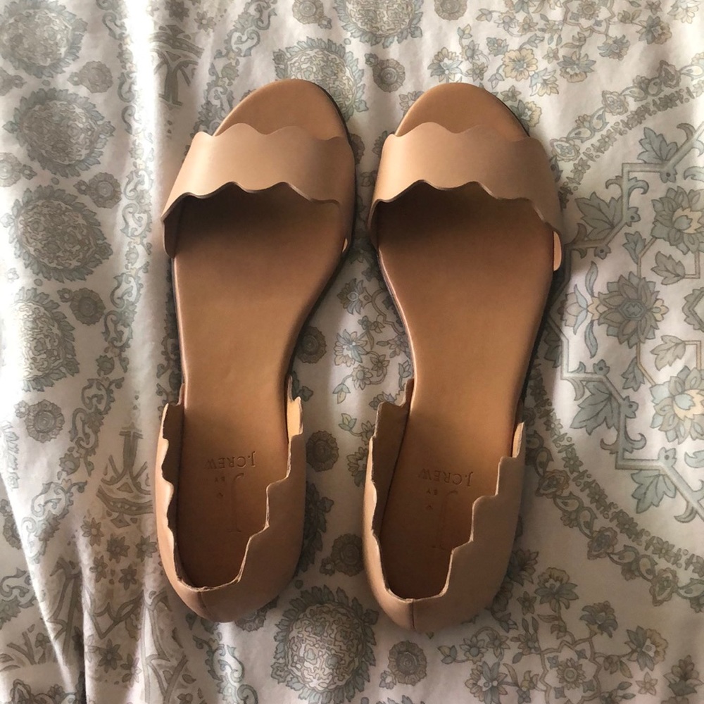 J crew sandals in tan